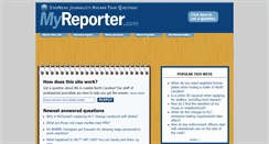 Desktop Screenshot of myreporter.com