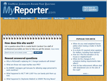 Tablet Screenshot of myreporter.com